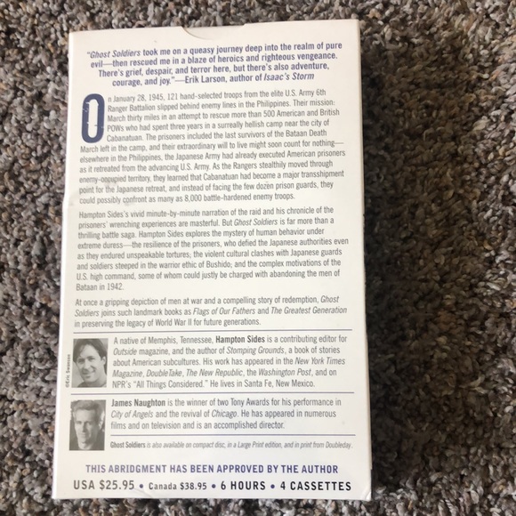 Ghost Soldiers The Forgotten Epic Story of WW II Most Dramatic Mission Audio - Picture 2 of 3